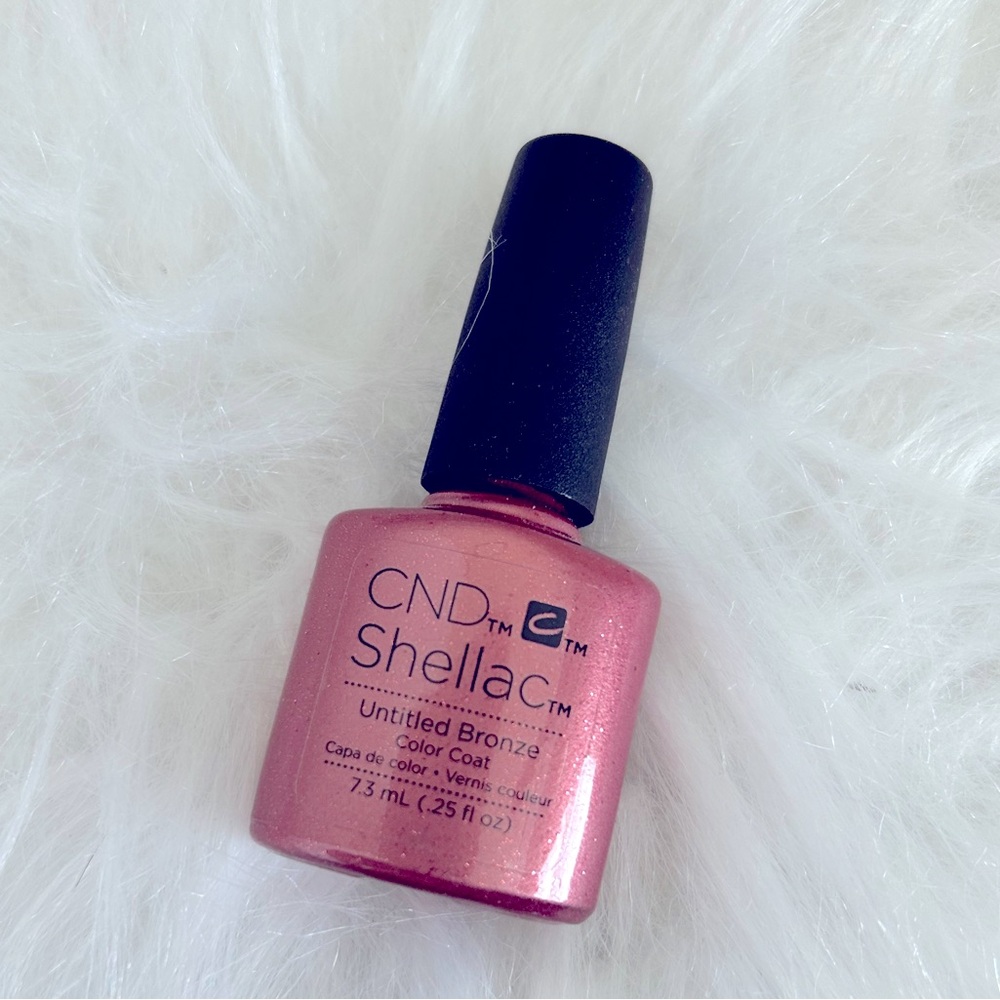 CND shellac nail polish Untitled Bronze